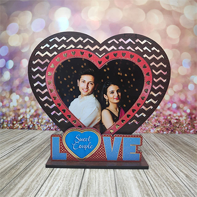 "Personalised Wood Table Stand with Special Effects - Click here to View more details about this Product